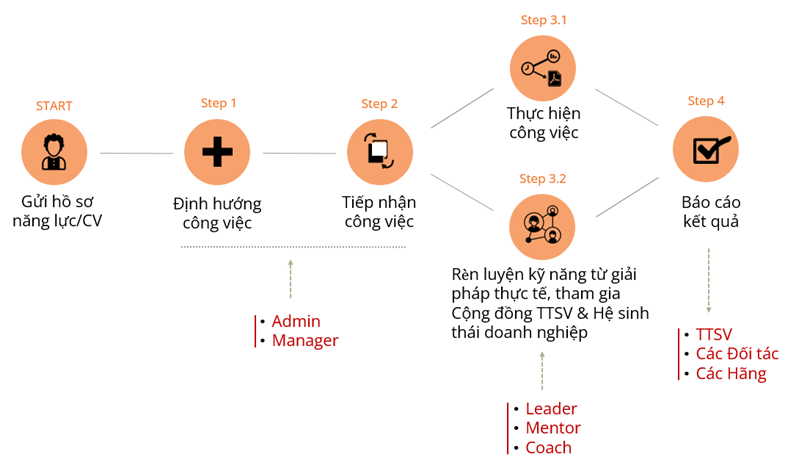Quy trình tham gia thực tập thực tế doanh nghiệp tại OpenLab