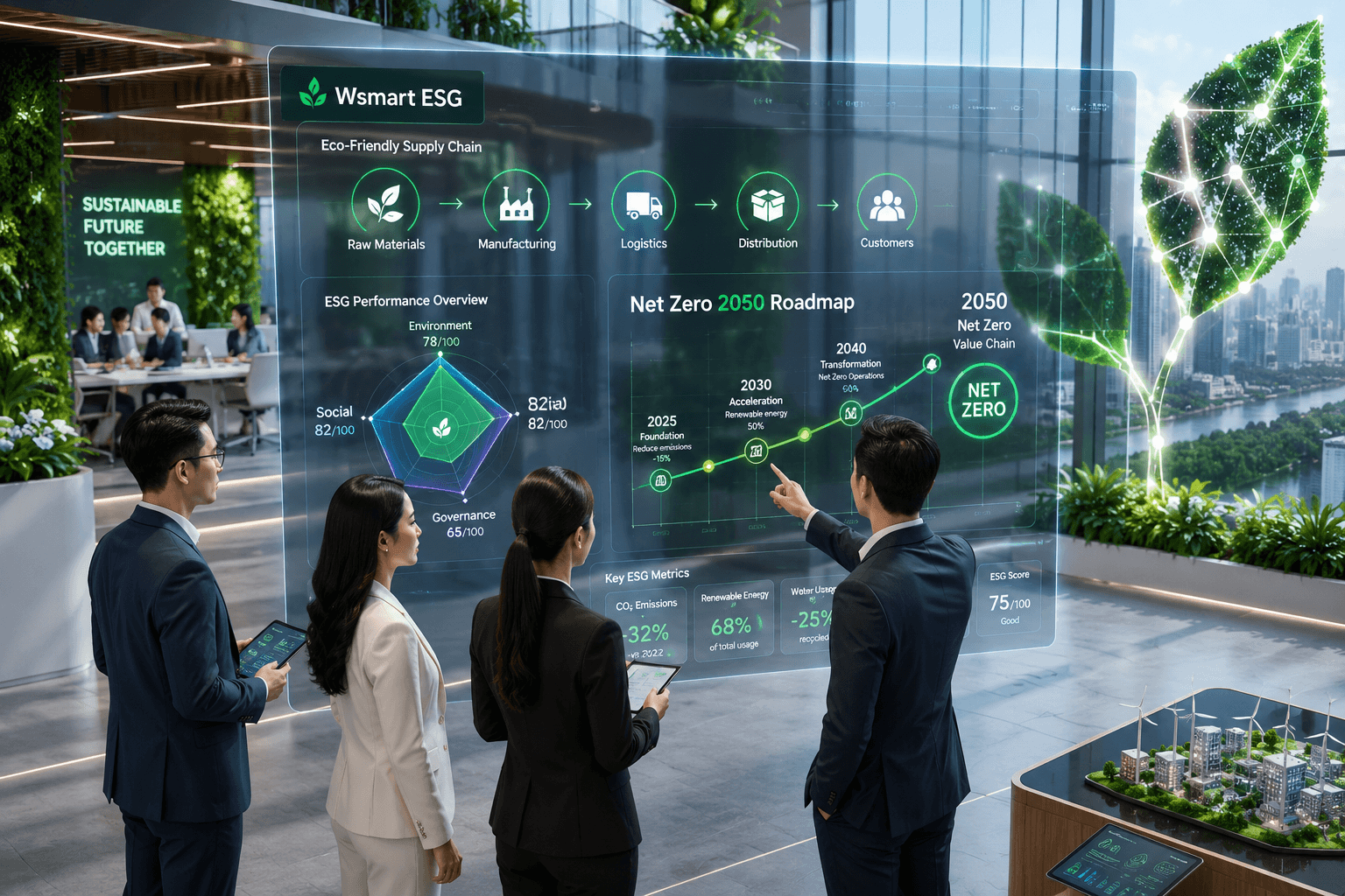 Ban lãnh đạo doanh nghiệp với tầm nhìn ESG dài hạn là chìa khóa khởi đầu cho hành trình chuyển đổi xanh cùng Wsmart