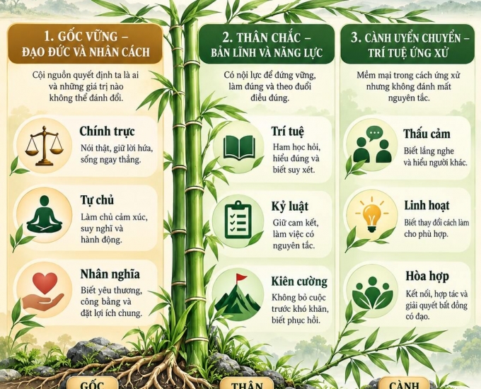 Khí chất con người như cây tre Việt Nam
